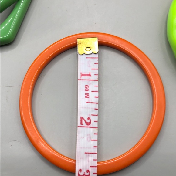 Bundle 10 vintage acrylic skinny slim bangle bracelets stack layer geometric + - Picture 11 of 15